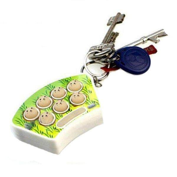 Coloured Lights Musical Whac-a-mole Game Machine Key Buckle Key Ring