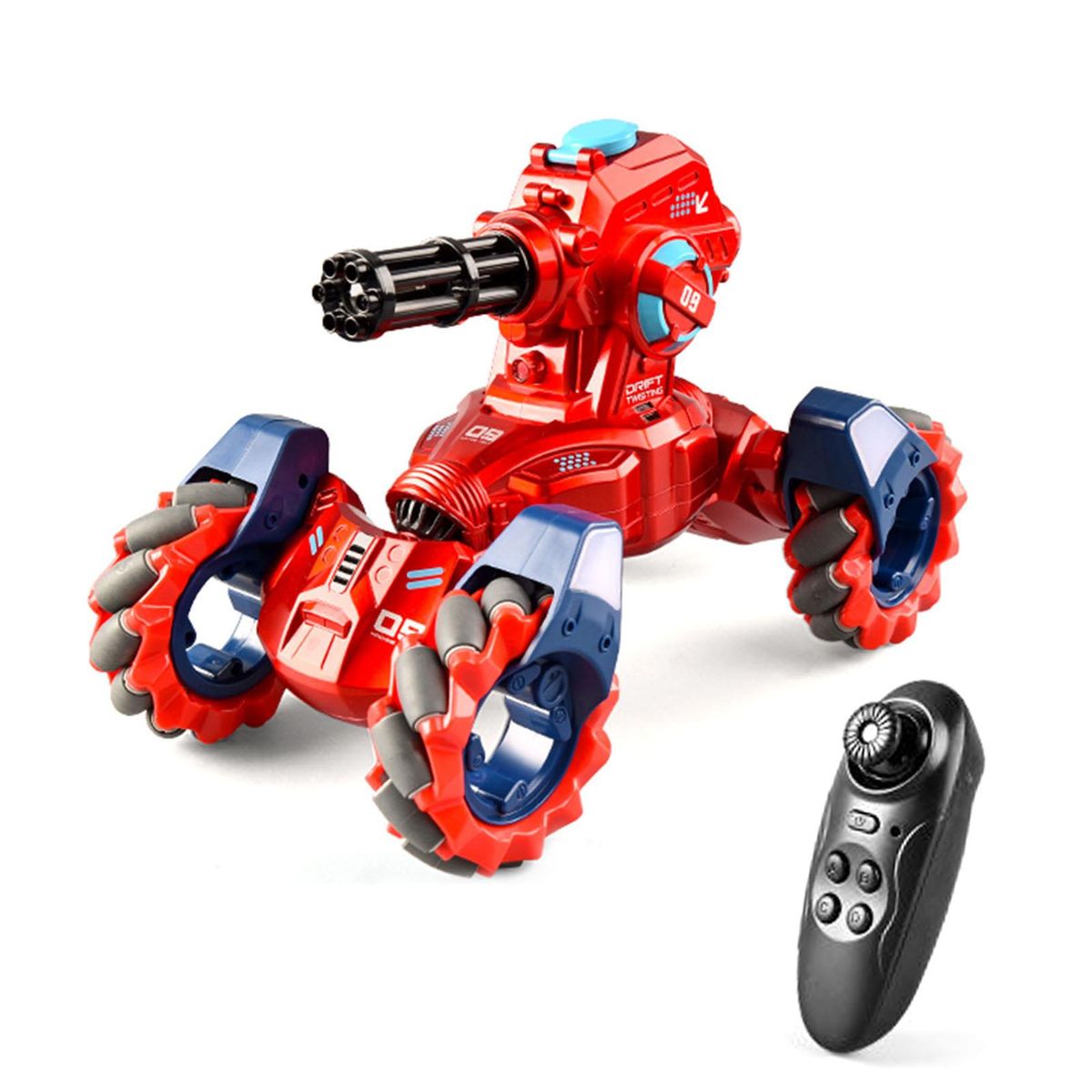 RC Stunt Car 2.4GHz RC Car with Function Light Drift Spray 360&deg; Rotate Alloy Body