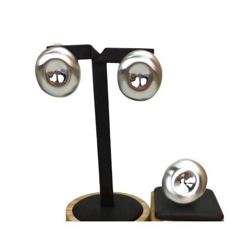 Gold Plated Jewelry Set - 2 Piece - Earrings & Matching Ring Set