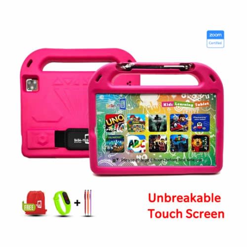 B2050 Pro Plus Kids Tablet - 10" - 256GB ROM - 6GB RAM - Dual Sim - 10000mAh - Pink