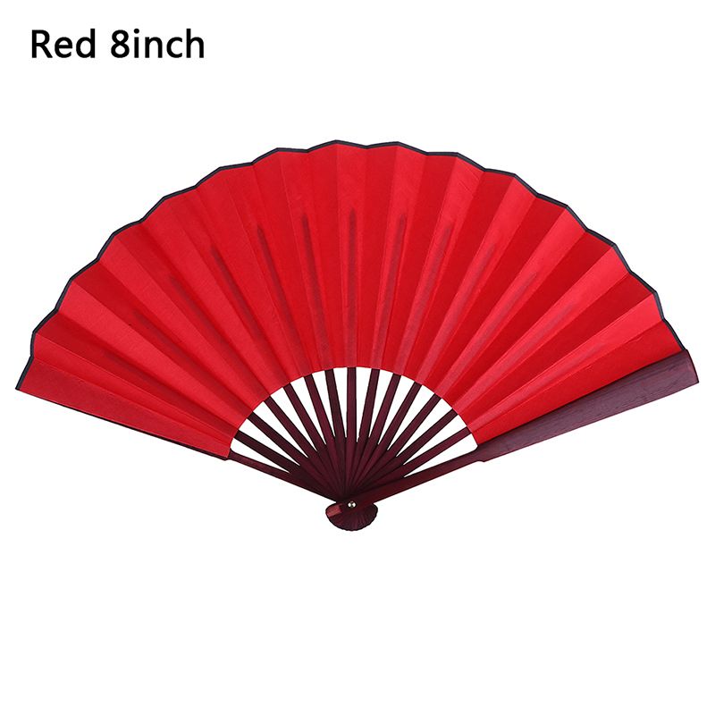 Fan Fan Cloth Blank 8 1pc Wedding Decor Folding Inch/10 Chinese Held Fan Silk Style Party Sur Silk Hand Cloth Products Inch