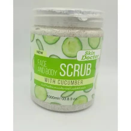 Cucumber Face & Body Scrub - Big Size - 1000ml.