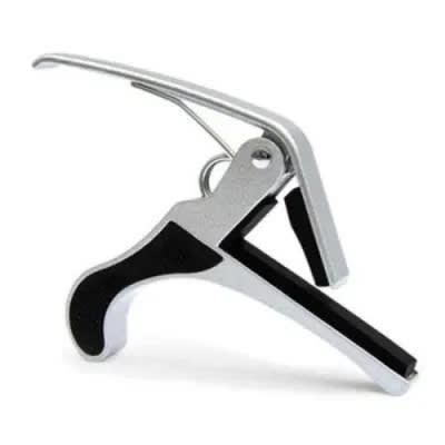 Trigger Guitar Capo With Spring Action Clamp - Silver