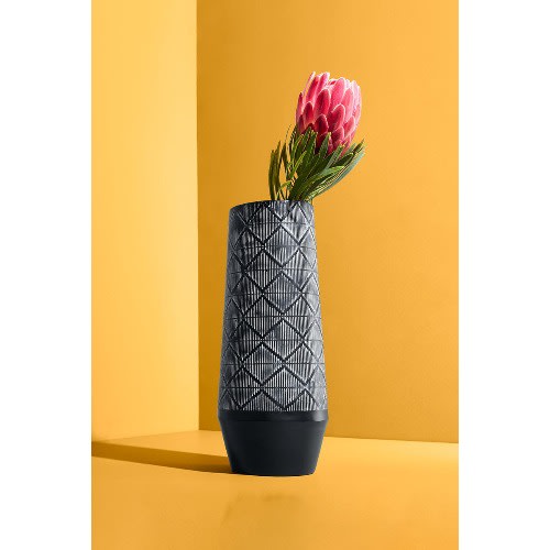 Slim Shape Vase - Black And White