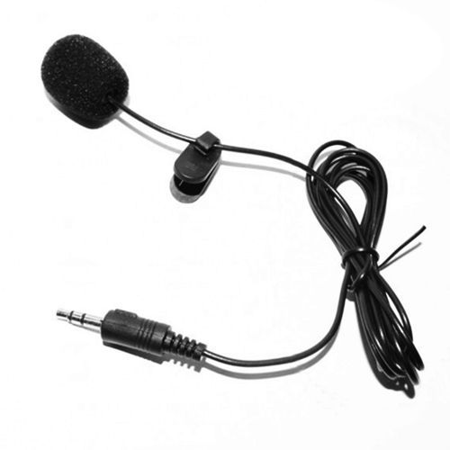 External Clip-on Lapel Lavalier Microphone 3.5mm
