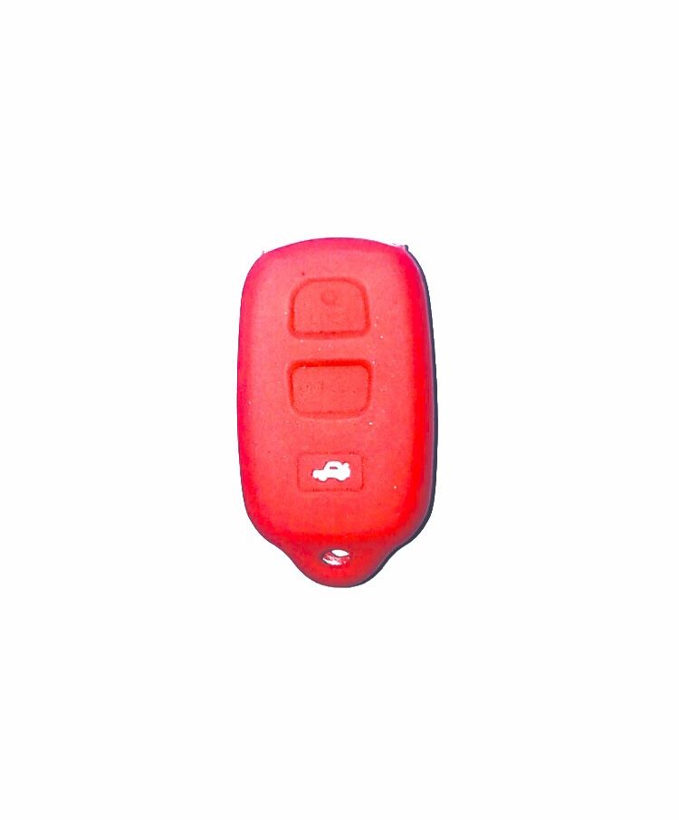Toyota 2button Silicon Remote Key Case Cover Red