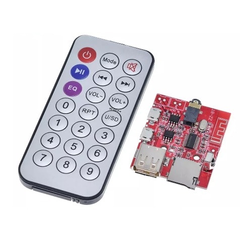 3W Audio Car Bluetooth 4.1 MP3 WAV Decoding Board Receiver Module With Remote Control