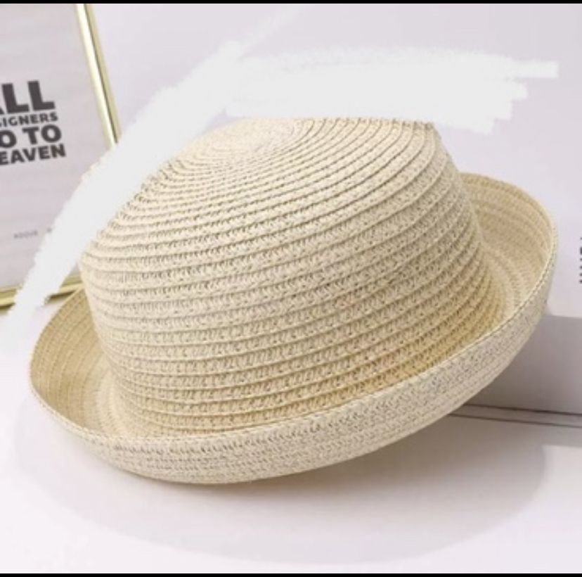 Children Straw Sun Visor Beach Hat For Outdoor And Party