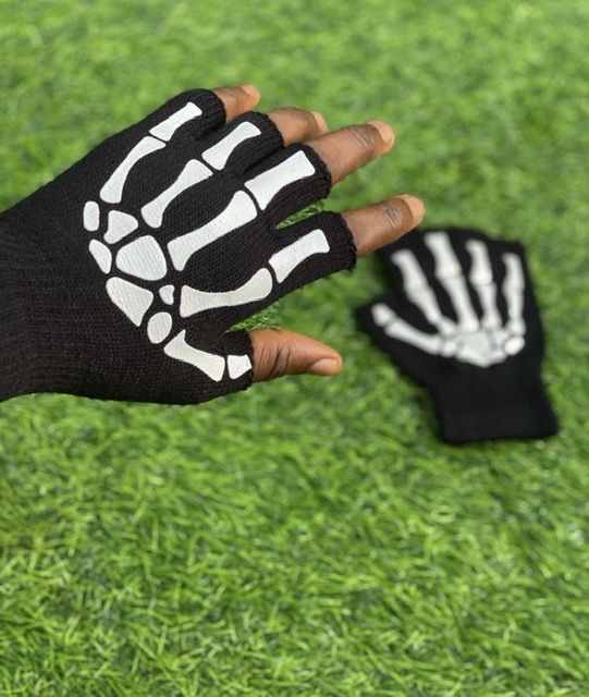 Punk Ski Led Inspired Ripped Gloves