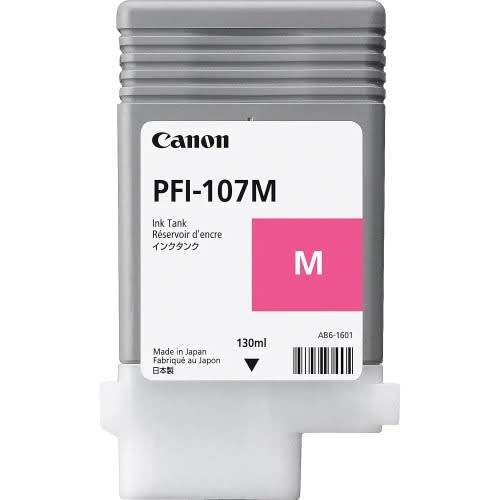 Canon Pfi-107m 130ml Ink Tank For Ipf680/685/780/785 - Magenta