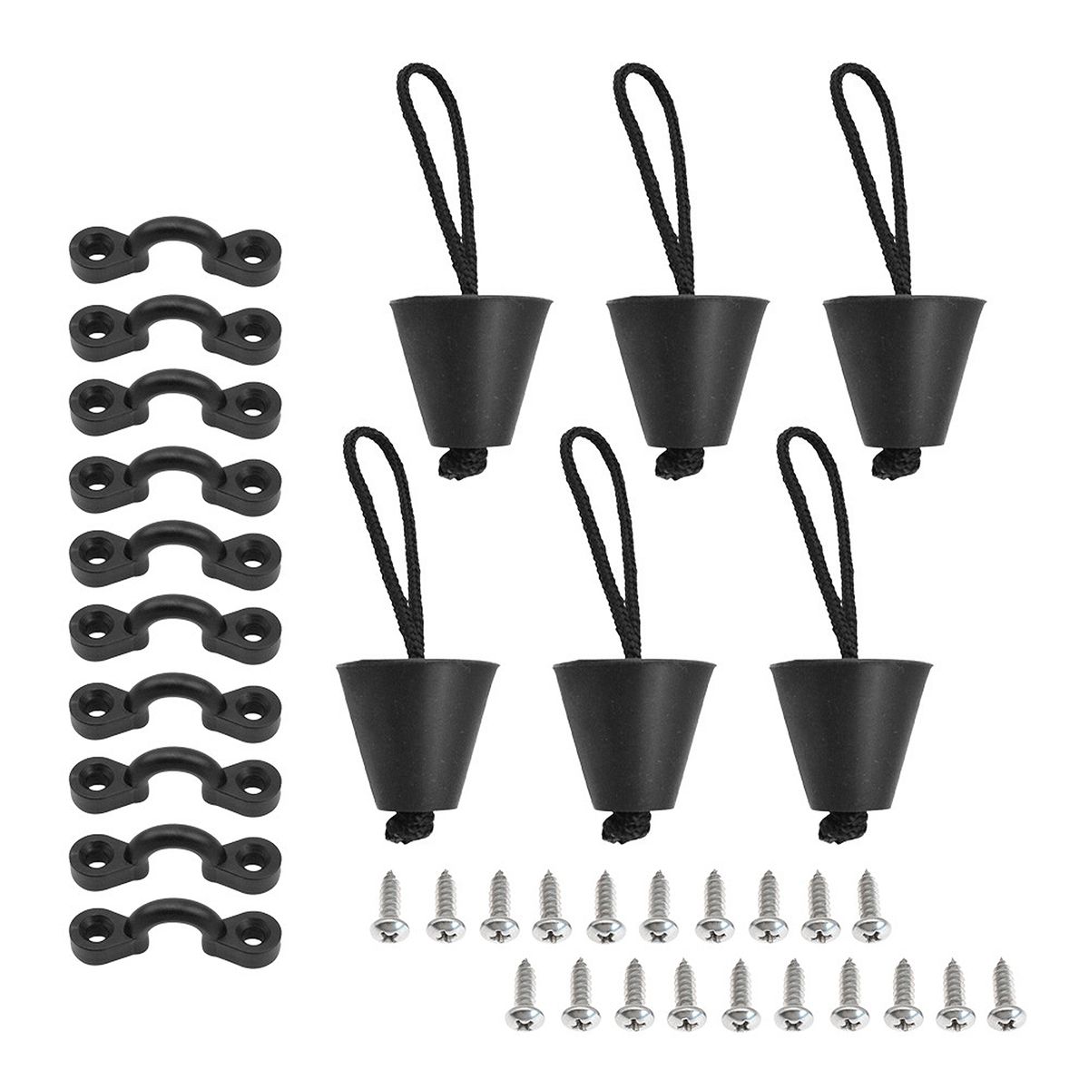 Kayak Drain Plug Pad Eye Screw Kit Drain Stopper For Kayaks