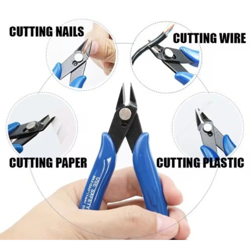 Electrical Wire Cable Cutters - Cutting Side Snips Flush Stainless Steel Nipper Tools - 5pcs