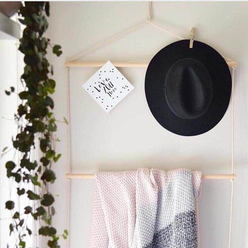 Ins New Nordic Style Simple Solid Wood Hat Rack Bookshelf The Children's Room Clothes Shop Cloakroom