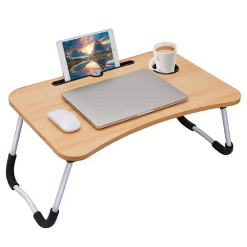 Study Table/Bed Table/Foldable And Portable Wooden/Writing Desk For Office/Home/School