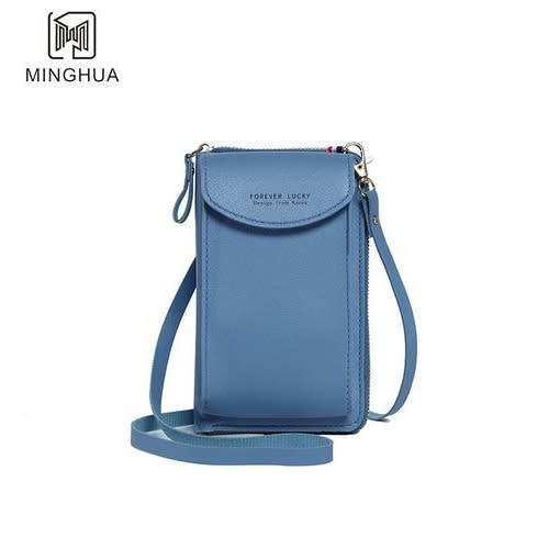 Unisex Mini Crossbag/wallet - Blue