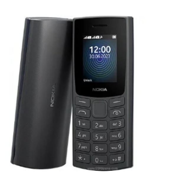 Nokia 105 New Africa Edition (2023) - Dual Sim - 4mb Rom  4mb Ram - 1000mAh - Charcoal