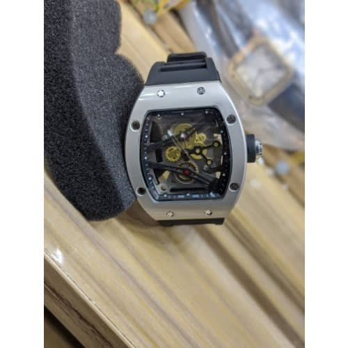 Men's Rubber Wristwatch - Black