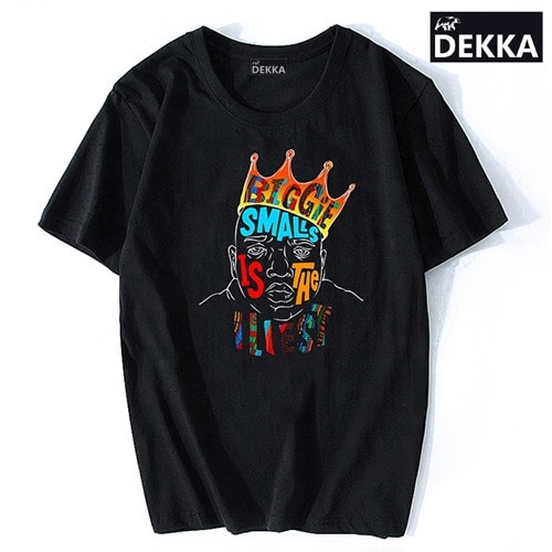 Notorious Biggie Smalls Colour Print T-shirt - Black