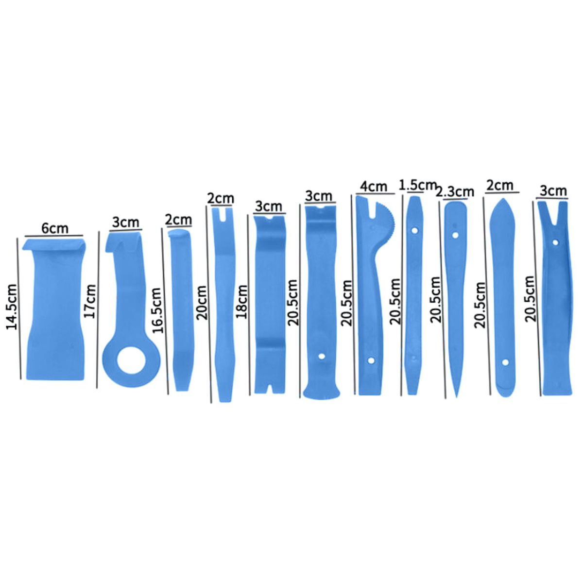 11 Pieces Car Audio Repair Tool - Universal, Car Trim Light Blue