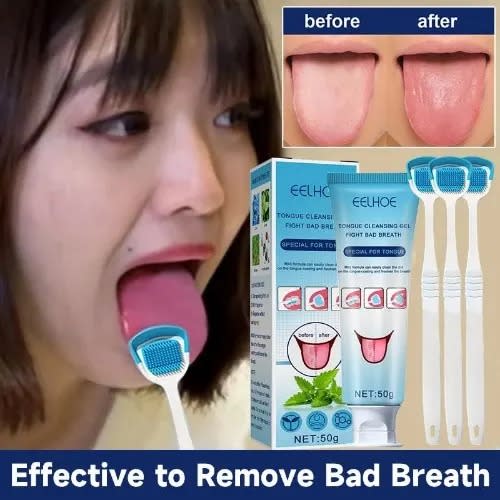 Eelhoe Tongue Cleaning Gel And Scraper -50g