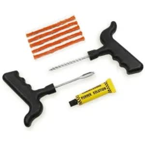 Tubeless Car Tyre Puncture Repair Kit And Patch Fix Tool Set