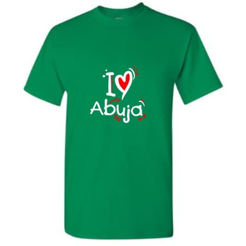 I Love Abuja Custom Branded T-shirt