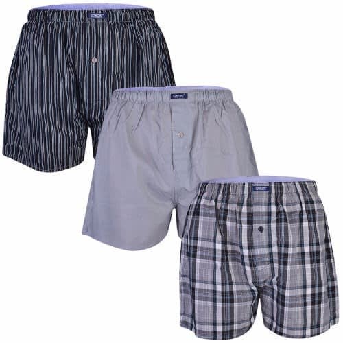 Men's Woven Boxers - Set Of 3