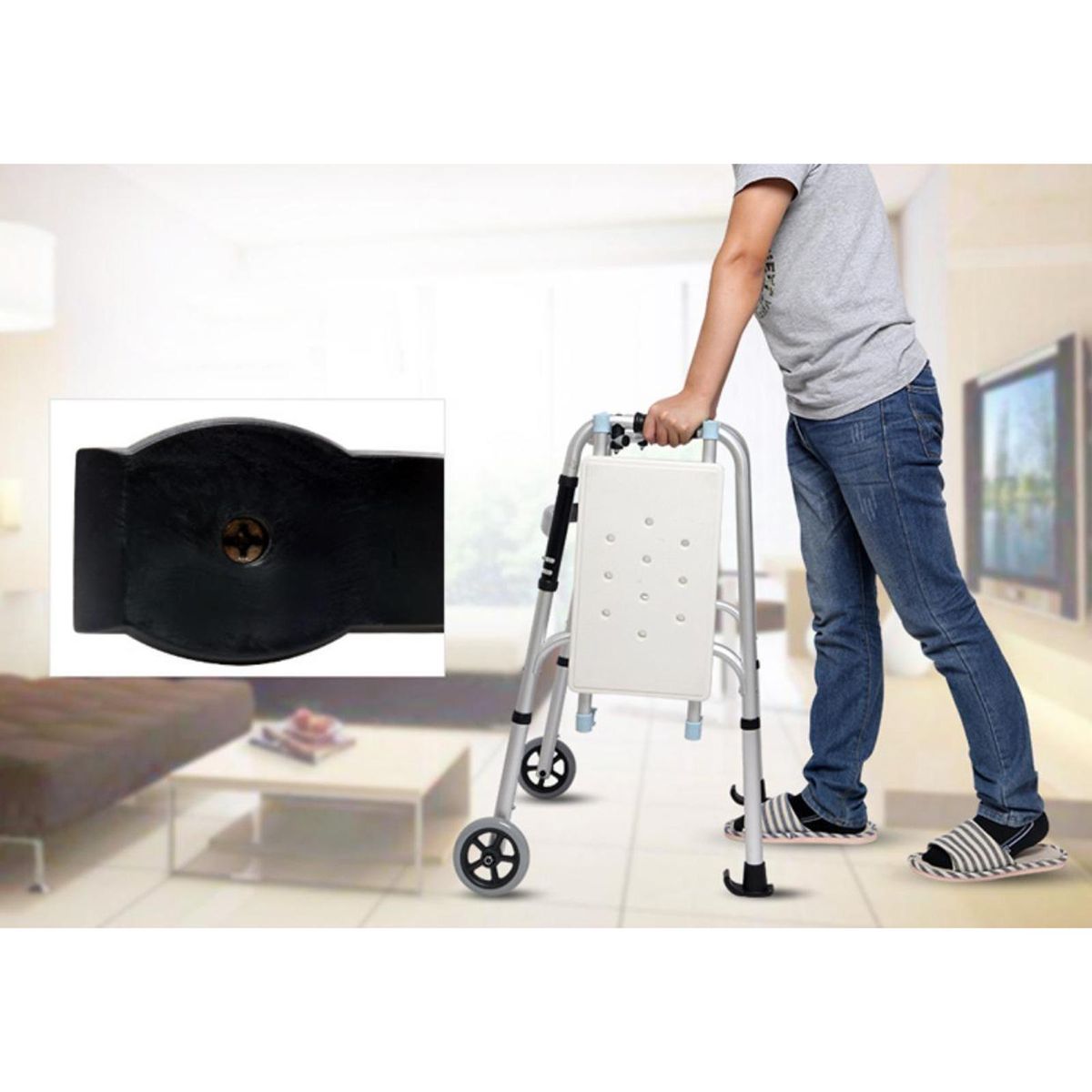 Walker Glide Skis, Universal Fit For Most Walkers,Durable Coaster