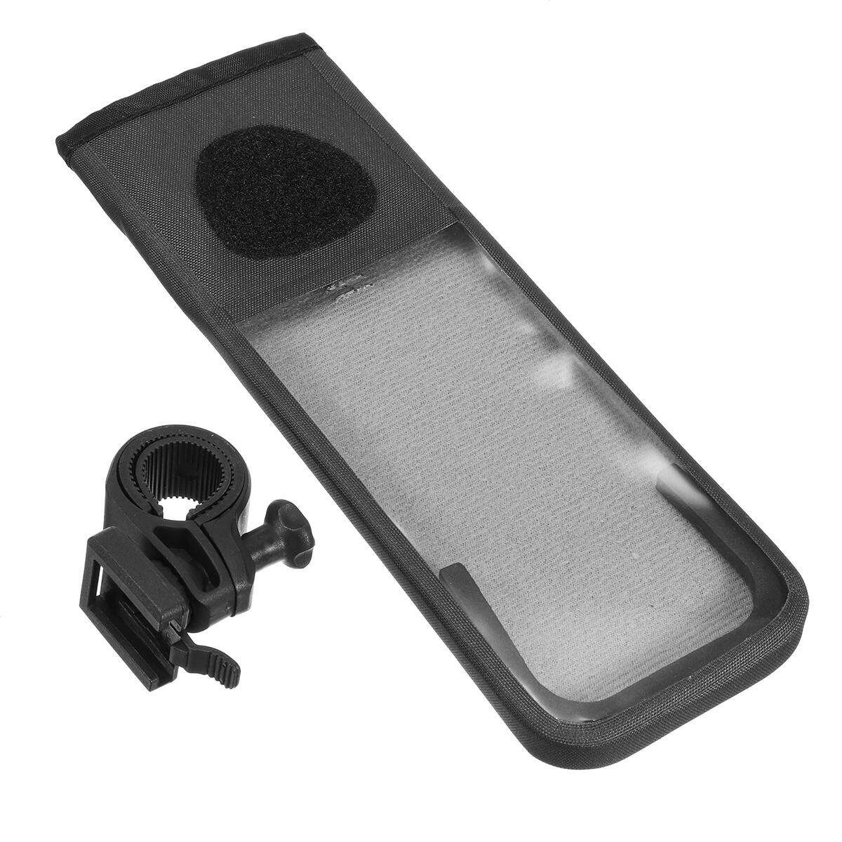 Bicycle Motorcycle Bike Waterproof Mobile Phone Mount Holder Bag Black