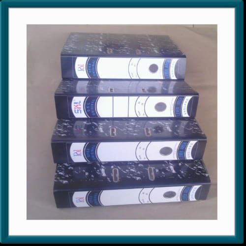 Hardcover Document  File/Folder  - 4 Set