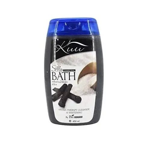 Charcoal Salt Scrub Bath  -450ml