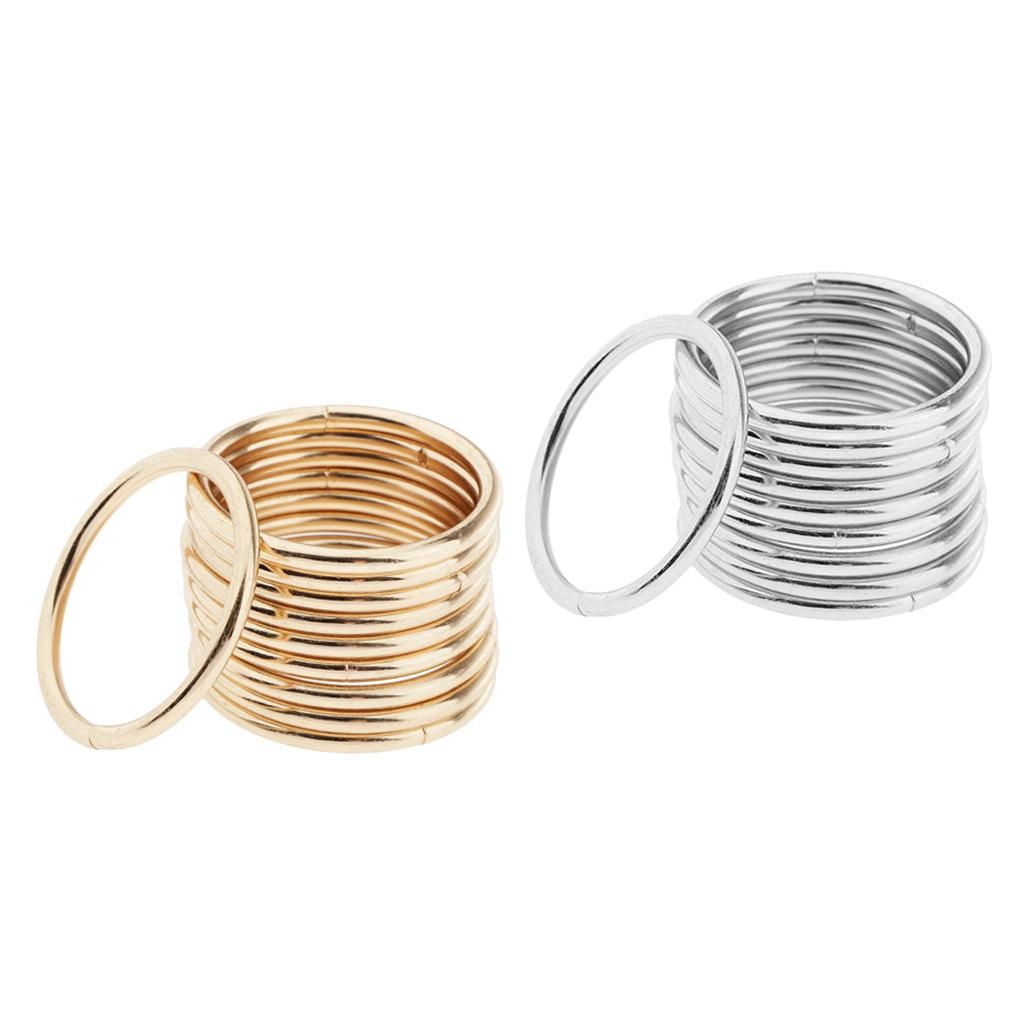 20Set Metal Rings Macrame Hoop Split Rings Key Circle DIY Dream