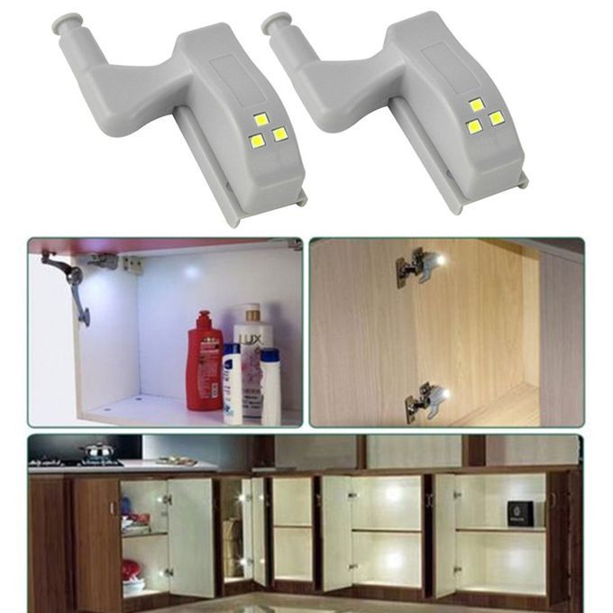 2PCs LED Under Cabinet Light Universal Wardrobe Light Sensor