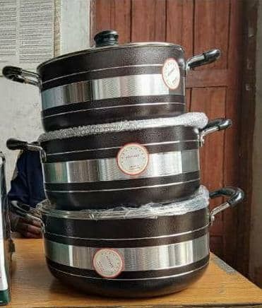 6 Pcs Non Stick Cookware Set (Big Size)