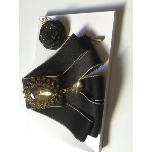 Stylish Men's Luxury Bow Tie - Black