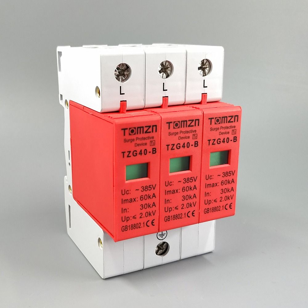 AC SPD 3P 30KA~60KA B ~385V House Surge Protector