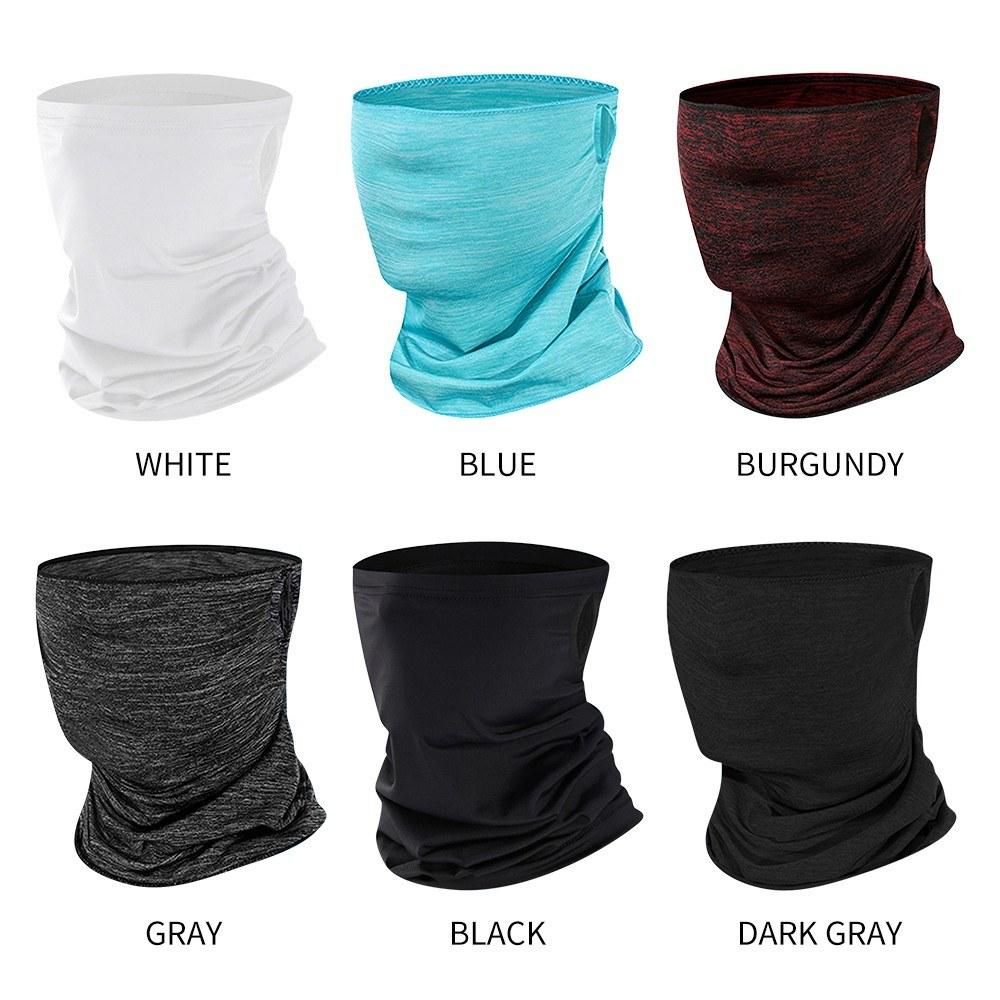 Face Scarf UV Protection Cooling Ice Silk Mask Elastic Headband Sun Screen for Men Women Outdoor Cycling Climbing