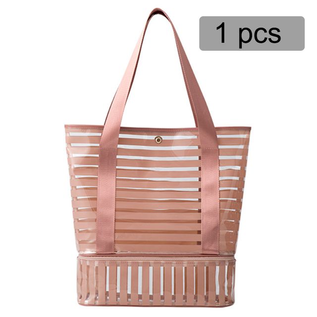 Pvc Transparent Swimming Bag Gym Clear Tote Handbags Beach