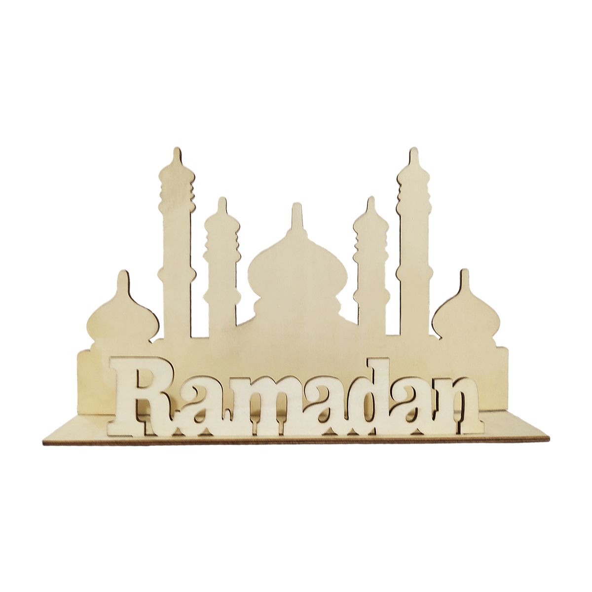 Eid Ramadan Table Decoration Wooden Eid Mubarak Ramadan Desk