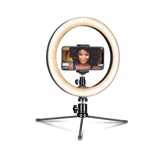 Ring Light With Table Tripod Stand  - 10-1" & Phone Holder