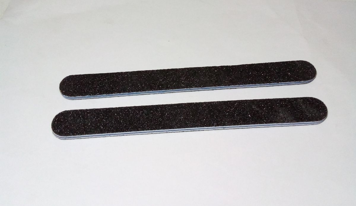 DOUBLE SIDE NAIL FILE, BLACK 2 PCS