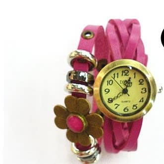 Flower Pendant Bracelet Watch | Rose