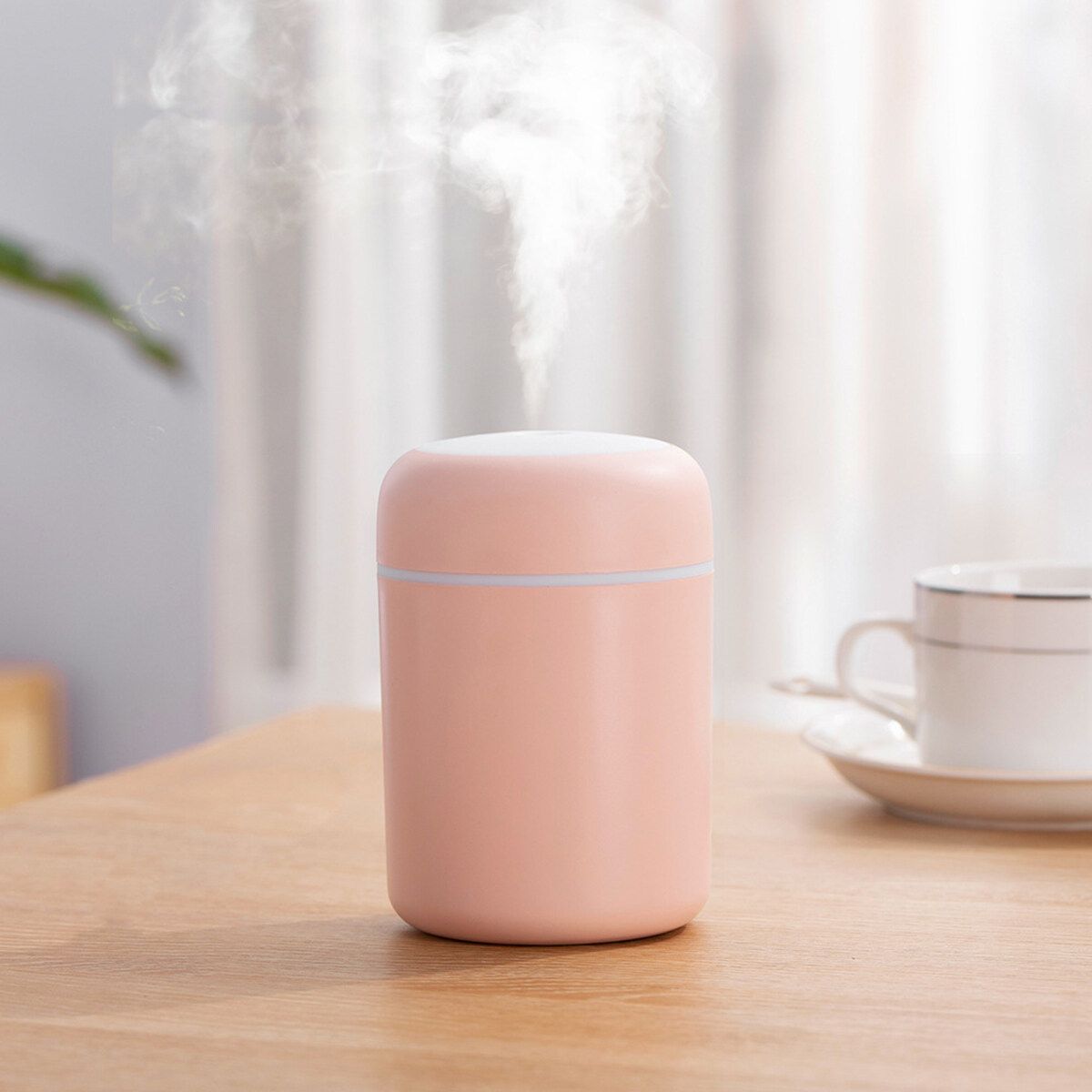 300ML Air Diffuser Aroma Oil Humidifier LED Night Light Up Home Relax Defuser Pink