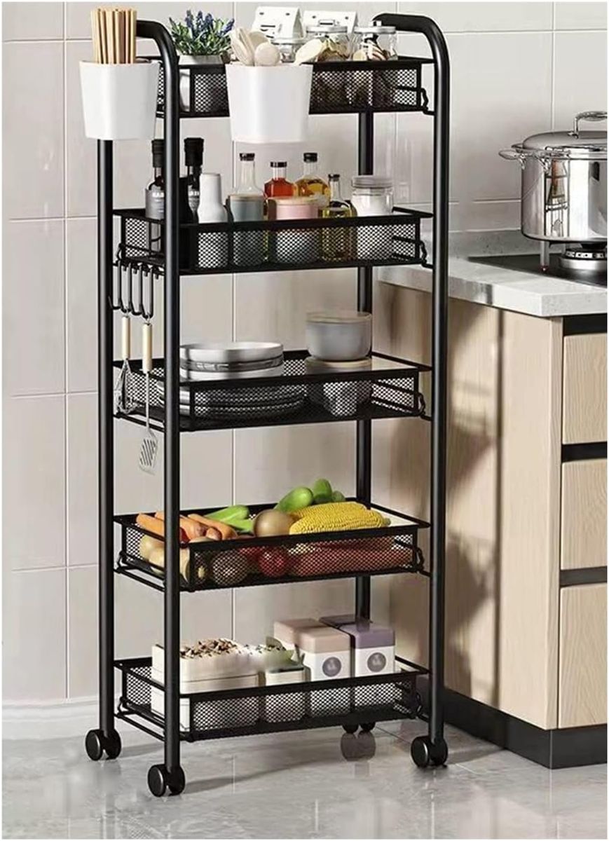 Multi-Purpose Steel Kitchen Shelves - 5 Layers Steel Shelf