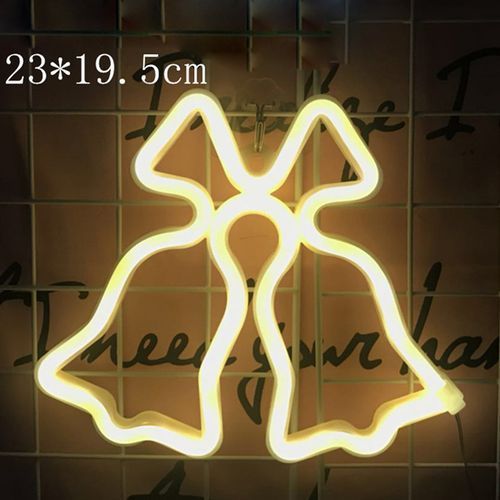 LED Neon Light Christmas Tree Pendant Lamp Home Decoration