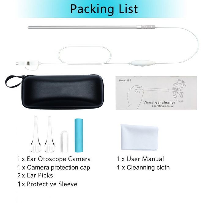 Three-in-one Visual Ear Pick Ear Canal Endoscope 30w Pixels