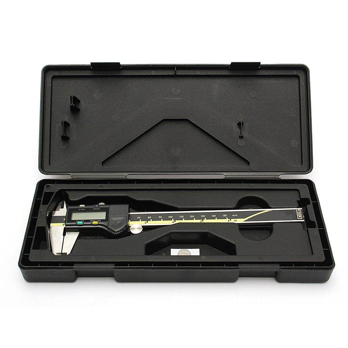 LCD Electronic Digital Stainless Vernier Caliper 150mm 6 Inch Micrometer