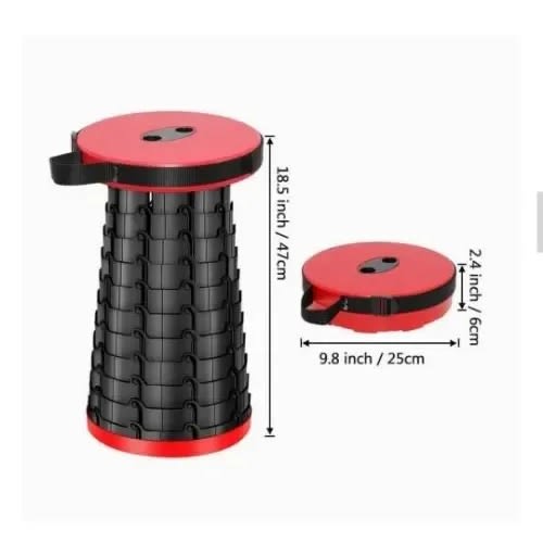 Portable Adjustable Height Folding Telescopic Stool