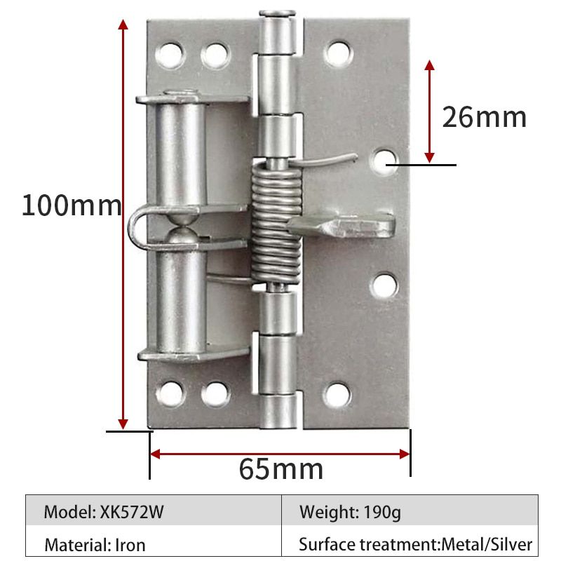 Spring Self-aligning Hinge Automatic Closing Door Multi-function Detachable Spring Hinges Positioning Door Closer 2 Colors