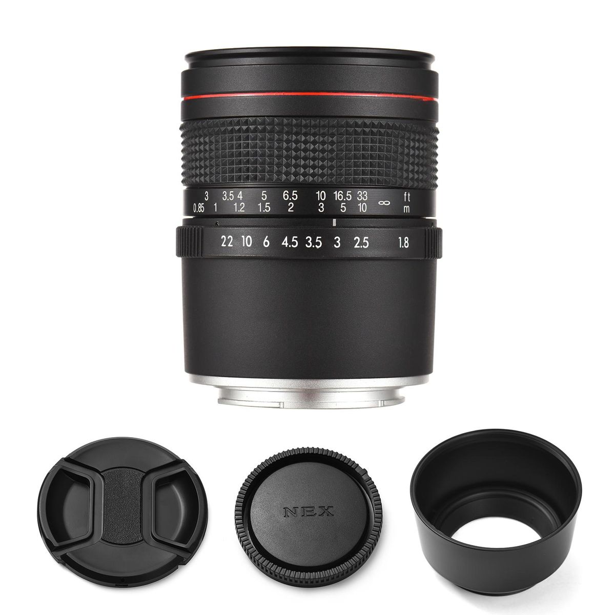 Andoer 85mm F1.8 Medium Telephoto Camera Lens Large Aperture Full Frame Portrait Lens Manual Focus Replacement for Sony A7/A7II/A7III/A7R/A7RII/A7RIII/A7SII/A9/A6400/ A6500/A6300/A6000/A5100 E-Mount Cameras